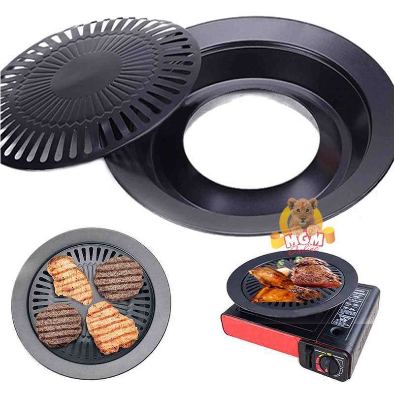 Paket Set Alat Panggang Kompor Portable Dan Smokeless Bbq Grill / Panggangan Set Kompor