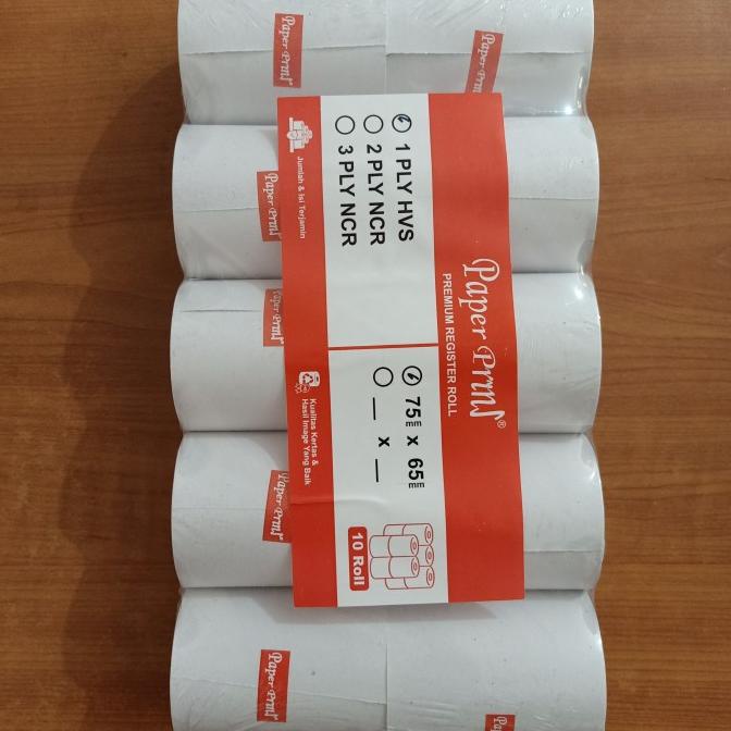 

Kertas Print Struk Kasir Rol 75 X 65 - 1 Ply Hvs, 2 Ply Ncr, 3 Ply Ncr Kode 118