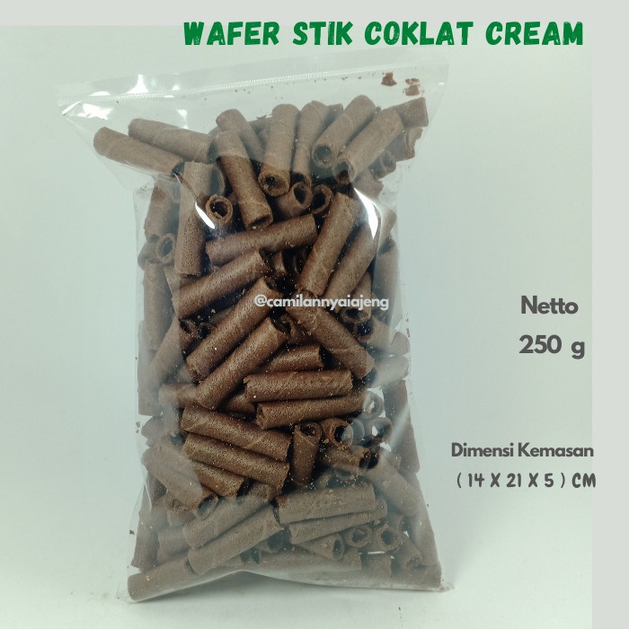 

Astor Wafer Stik Mini Roll Rasa Coklat Cream Camilan Kiloan 250 G