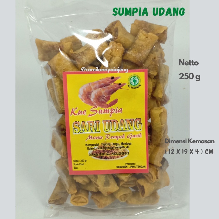 

Sumpia Udang Spring Roll Manis Gurih Asin Asli Khas Kebumen