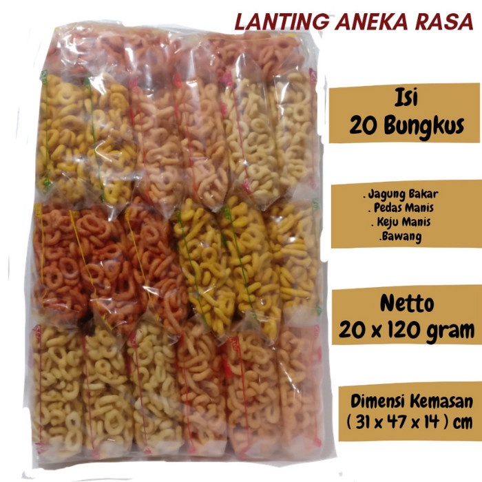 

Lanting Singkong Bumbu Aneka Rasa Khas Kebumen Isi 20