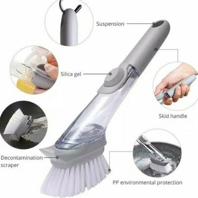Sikat Cuci Piring Otomatis Dispenser / Alat Sikat Cuci Piring Dll Kode 675