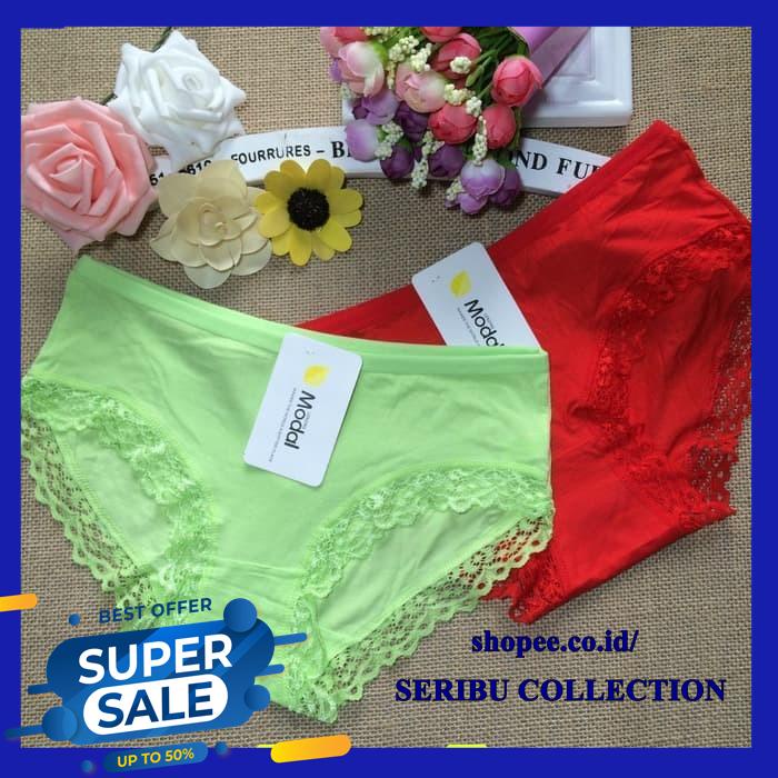 CELANA DALAM WANITA G STRING LINGERIE THONG BAHAN KATUN  BEST SELLER 