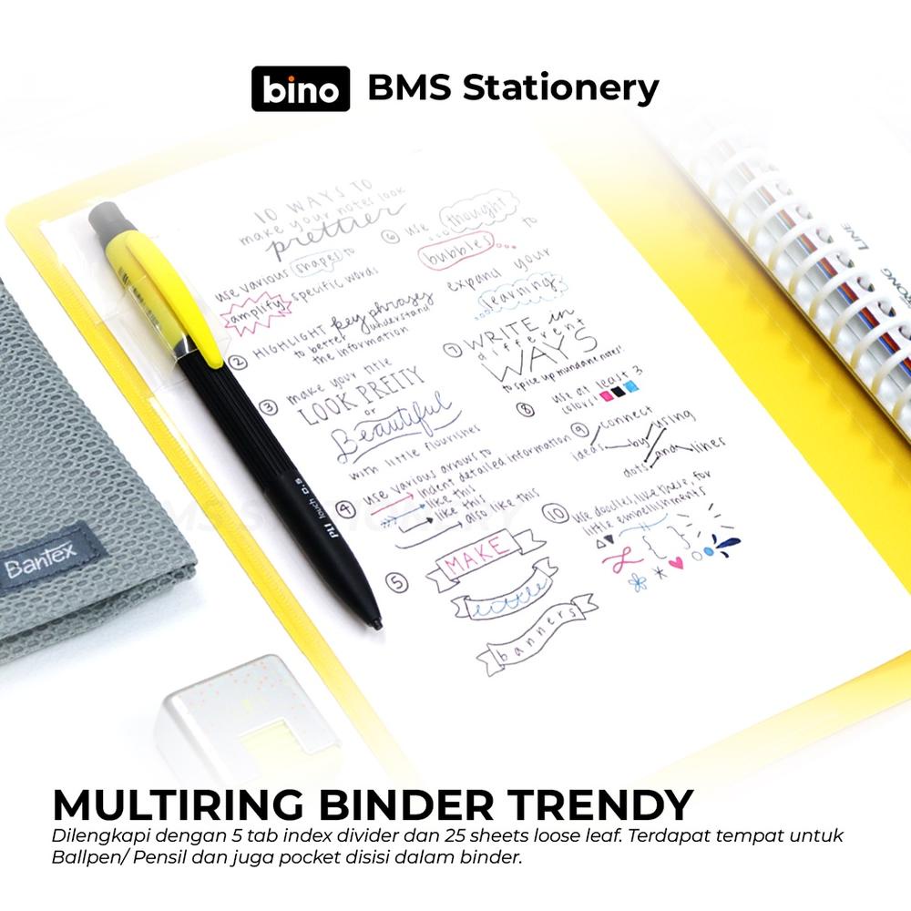 

PROMO [BMS Surabaya] Bantex Multiring Binder Trendy Warna Polos B5 26 Ring #3126 Sale
