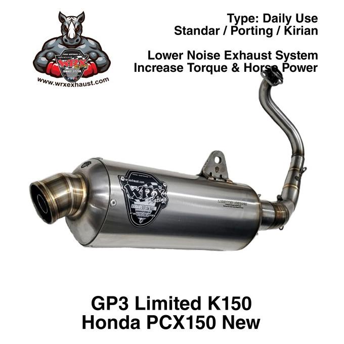 Knalpot WRX GP3 Limited K150 PCX150 New