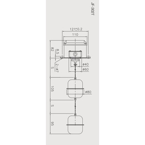 Float Level Switch Parker Jf 302 / Jf302 T / Jf-302 T / Jf302T Jf-302T