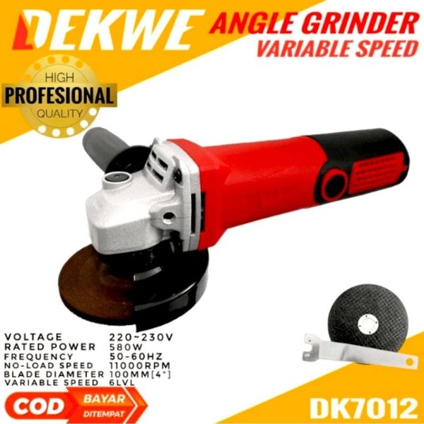 Mesin Gerinda Tangan Angle Grinder 4 Inch Low Watt Uchiha 9500 Japan