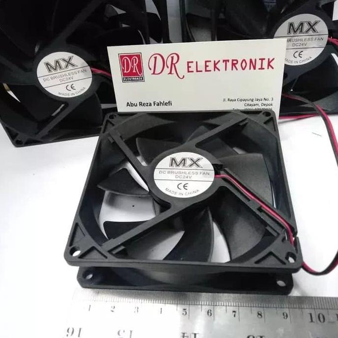 Update Cooling Exhaust Fan kipas komputer 24 24v volt DC 9 CM 9cm MX dre3