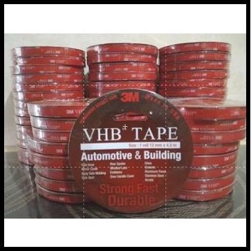 

TERBARU 3M VHB DOUBLE TAPE DOUBLETAPE 12MM ORI USA 4900 CAD