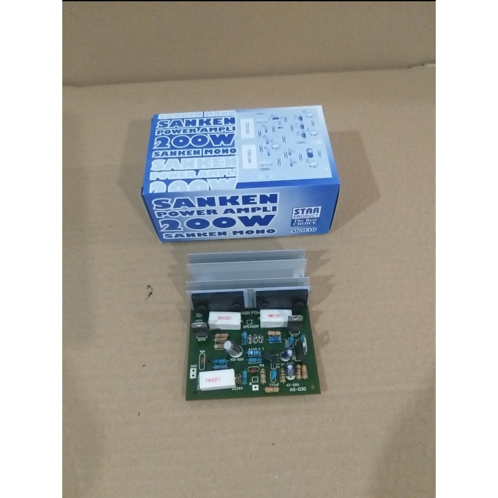 KIT POWER AMPLIFIER 200 WATT MONO SANKEN AG 030 STAR PRODUCT