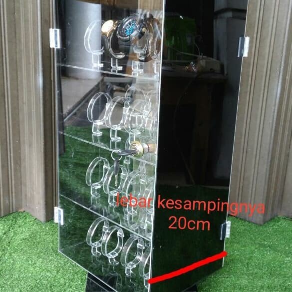 Promo Display Jam Tangan Putar Kotak / Tempat Jam Tangan