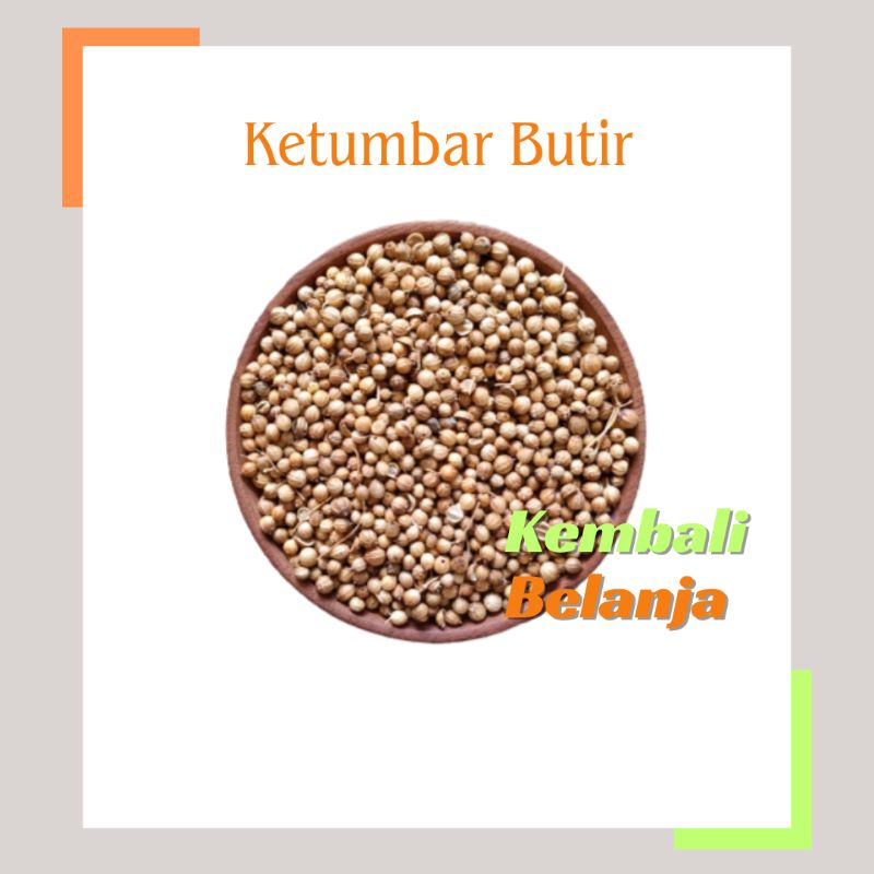 

Ketumbar Butir Super 250 Gram/ Ketumbar Butir Murni/ Ketumbar Butir Alami/ Ketumbar Original/ Coriander