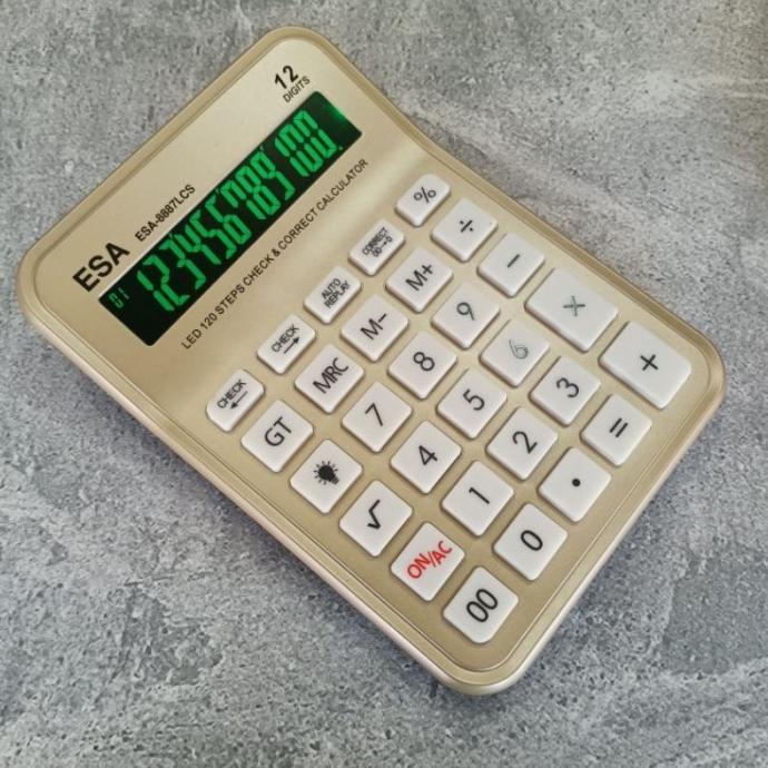 

Esa-8887Lcs Led 12 Digit Calculator Layar Hijau- Kalkulator Nyala Cek Kode 1281