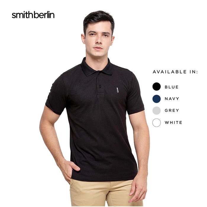 TERLARIS - KAOS POLO PRIA SMITH BERLIN PEDRO SLIM FIT - GREY,M
