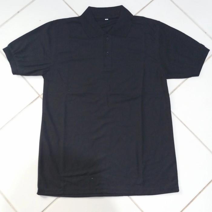 TERLARIS - KAOS POLOS MURAH KAOS POLO SHIRT PRIA WANITA BAJU LACOS-WARNA HITAM