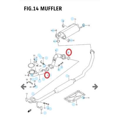 Packing knalpot Suzuki Swift th 2008 or Swift ST Original