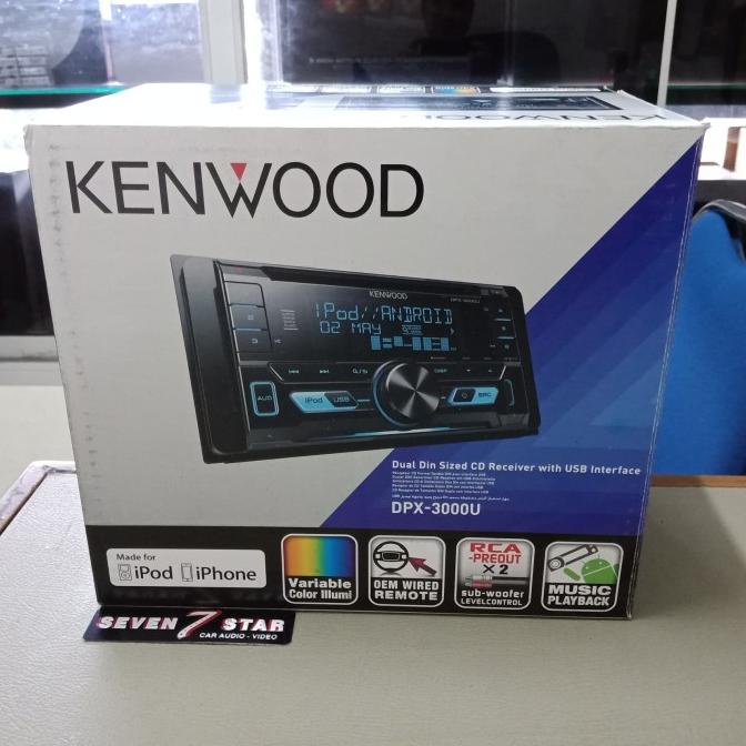 Head unit kenwood dpx-3000u - double din kenwood dpx3000u - dpx3000