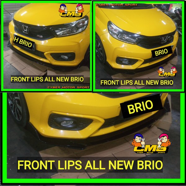 Lips bumper depan new brio . splitter front lips bumper brio . winglet bumper brio jdm. bodykit