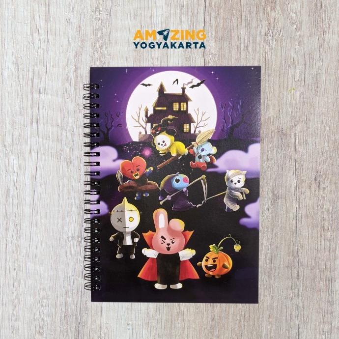 

_^_^_^] Notebook Blocknote seri BTS Hallowen / BT21 Hallowen