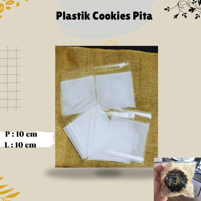 

Silahkan Order] PLASTIK COOKIES BUNGA PITA PUTIH