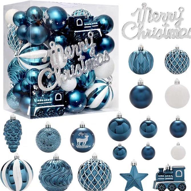 *#*#*#] (65bola) bola natal bola pohon natal dekorasi natal bola hiasan natal