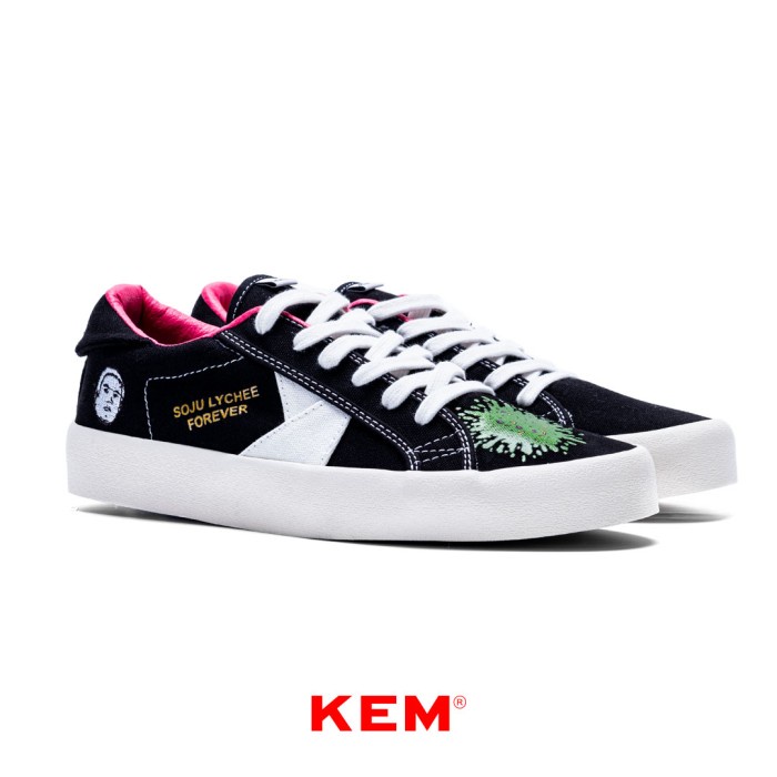 Kem Footwear : Monologue Low Black White Kem X Oza Rangkuti