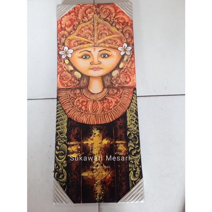 Open DS] Dekorasi Hiasan Dinding Lukisan Sepasang Kecak Janger Pasangan Bali