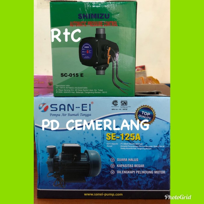 New Pompa Booster Shower Mandi Pendorong Otomatis Shimizu Booster Pump Ready Stock