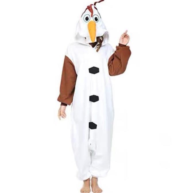 

PREMIUM - (AL) KOSTUM OLAF FROZEN NATAL CHRISTMAS BAJU ONESIE PIYAMA COSPLAY XMAS