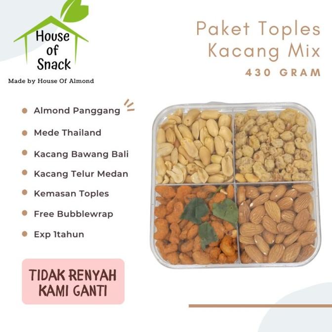 

Paket Toples Kacang Mix (Kemasan Toples Sekat 4) Tamarinmart_