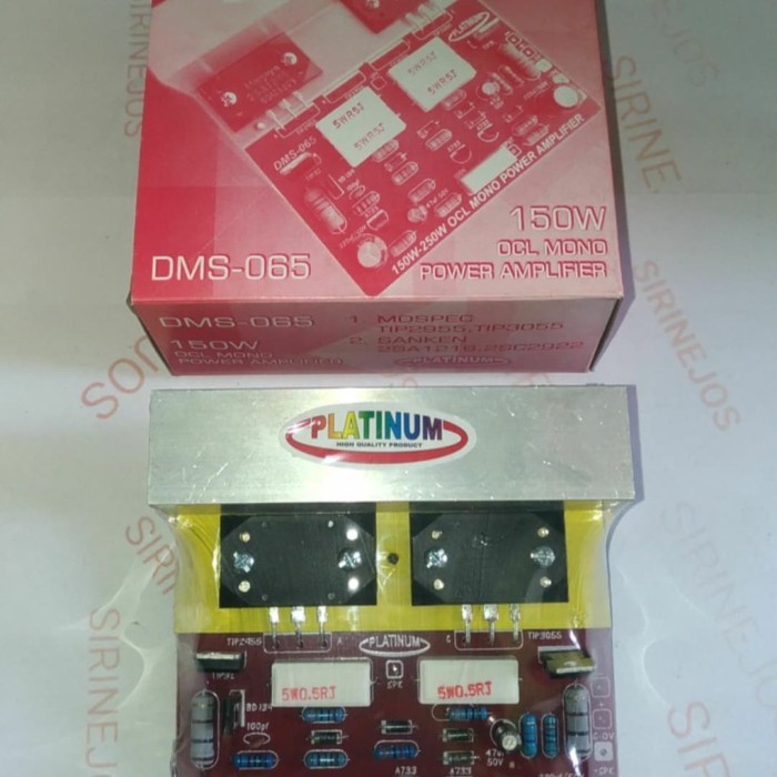 Kit Power Ocl Mono 150 Watt Transistor Sanken By Platinum Dms 065