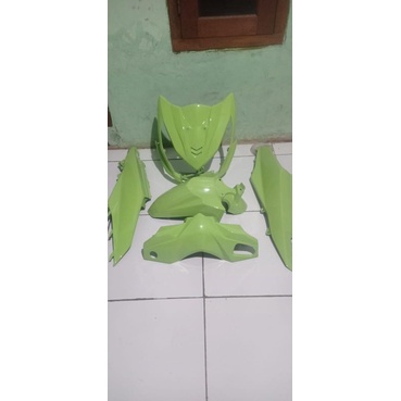 cover ful body halus Honda beat fi stater kasar hijau matcha cat costum