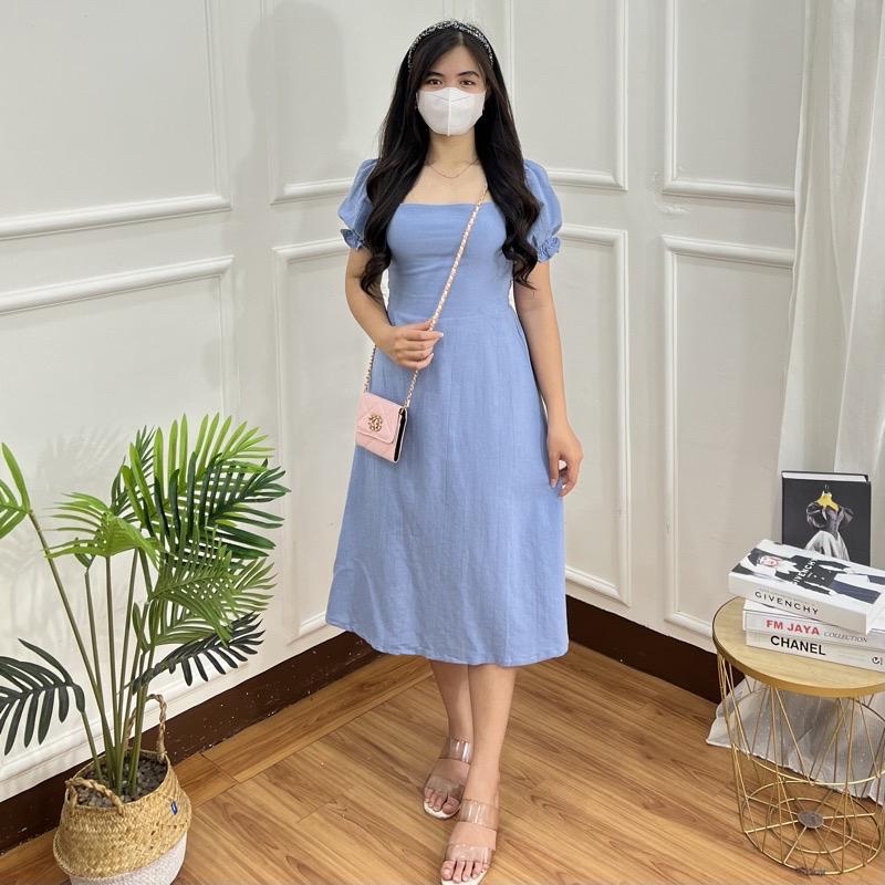 Baju Natal Wanita Dres Korea Dris Wanita Baju Dress Wanita Korea Casual Dress Korean Style Hitam Bju