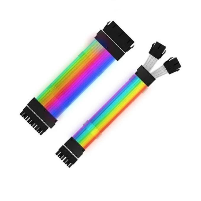 monggo] PRIME ARGB 24 PIN PSU CABLE + ARGB 8 PIN VGA CABLE Extension