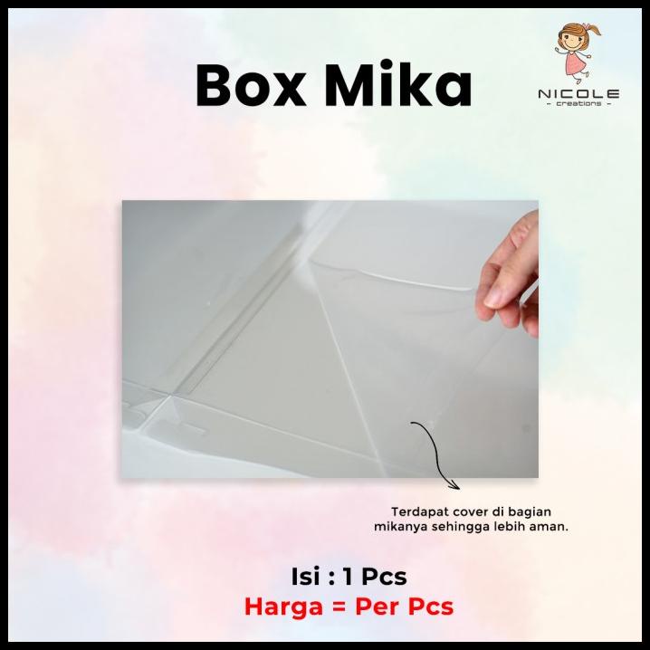 

GRATIS ONGKIR CAKE BOX TOP PAPER ROUND MIKA TRANSPARANT/ PACKAGING KUE 26X26X31 CM !!!