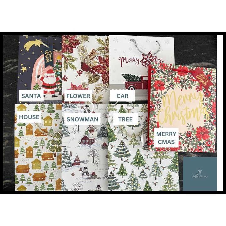 

DISKON CHRISTMAS PAPER BAG PREMIUM/ PAPER BAG NATAL 26X12X32CM !!!!