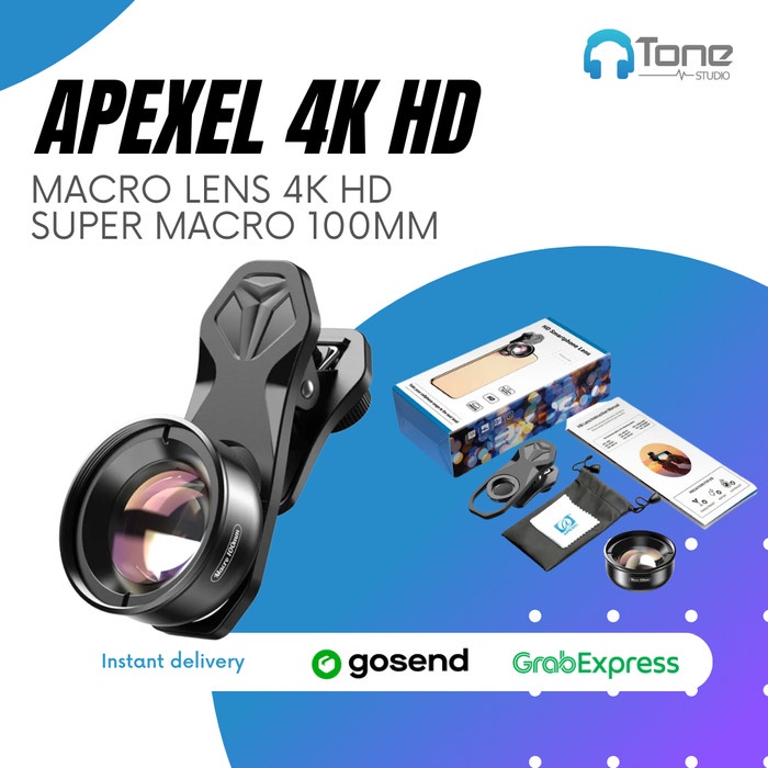 Macro Lens Apexel 4K HD Super Macro 100mm