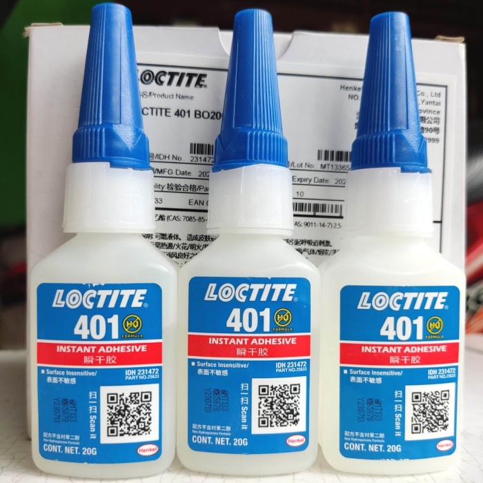 

Terbaru Henkel Loctite 401 Adhesive 20Gr Lem Perekat Instan 100% Original Promo Terlaris