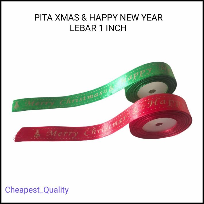 

TERBARU PITA NATAL SABLON HAMPERS MERRY CHRISTMAS & HAPPY NEW YEAR 1 INCH
