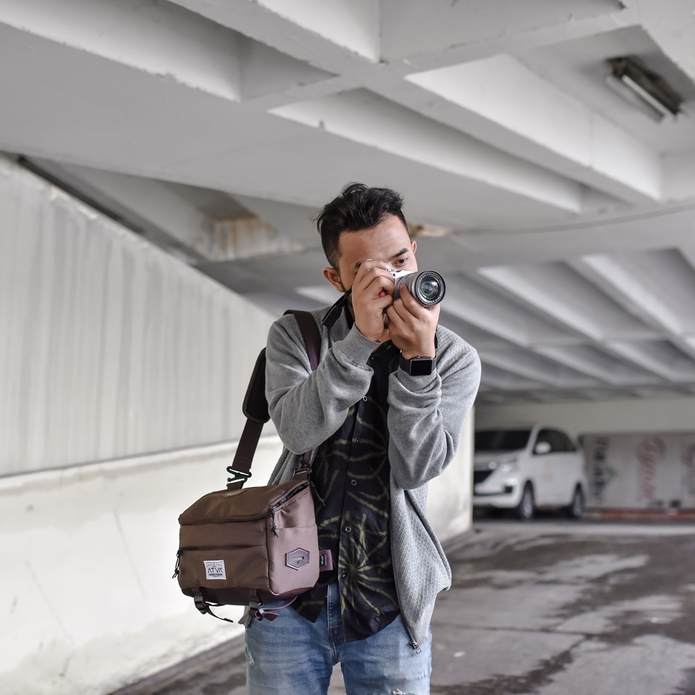 Tas Kamera Dslr Less Lensa Canon Nikon Bahan Polyester Waterproof Anti Air Focus Series