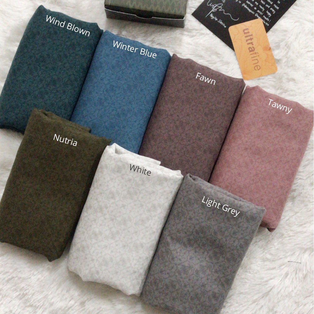 STYLISH HIJAB DAILY Diario x Nagita Slavina - Ultrafine Plain Scarf Kerudung Segi Empat