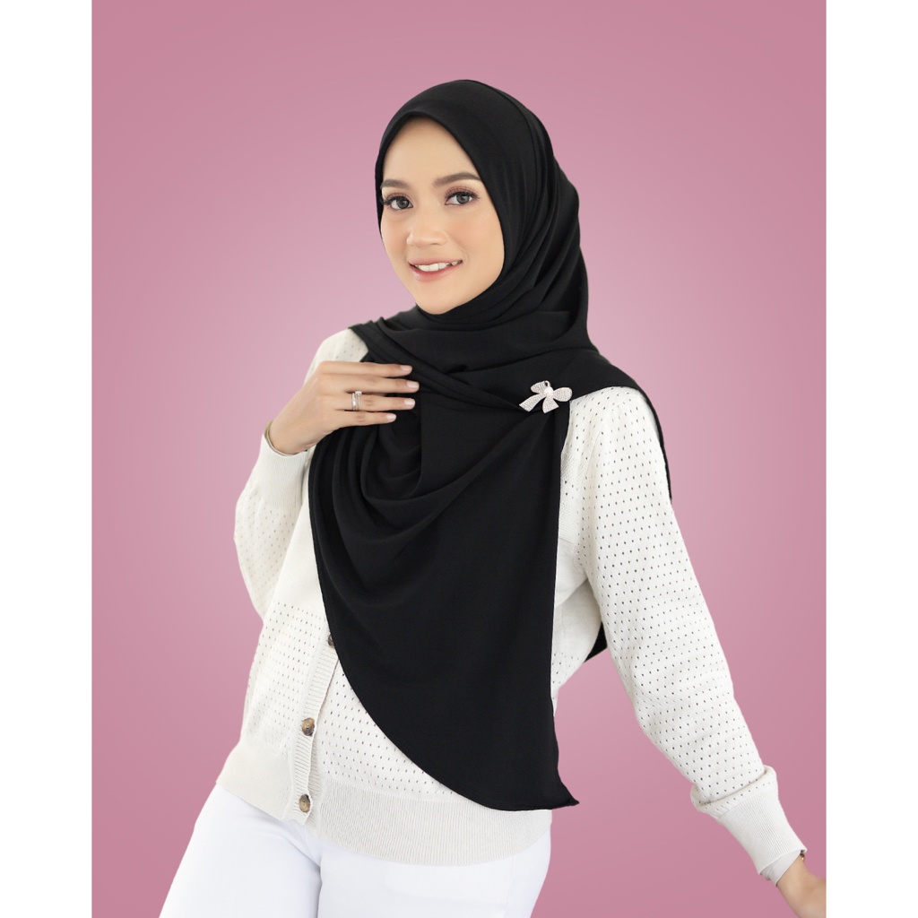 STYLISH HIJAB DAILY Raina Signature KAYLA Jilbab Instant Segitiga Anti Tembem Jersey Polos