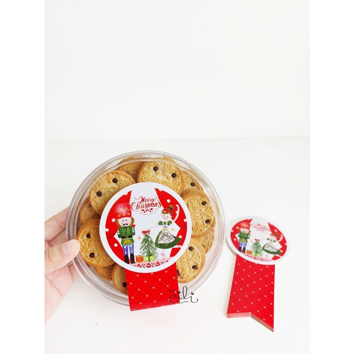 

Silahkan Order] (SC045) stiker natal christmas BALERINA untuk toples 500gr (uk 8x15cm)