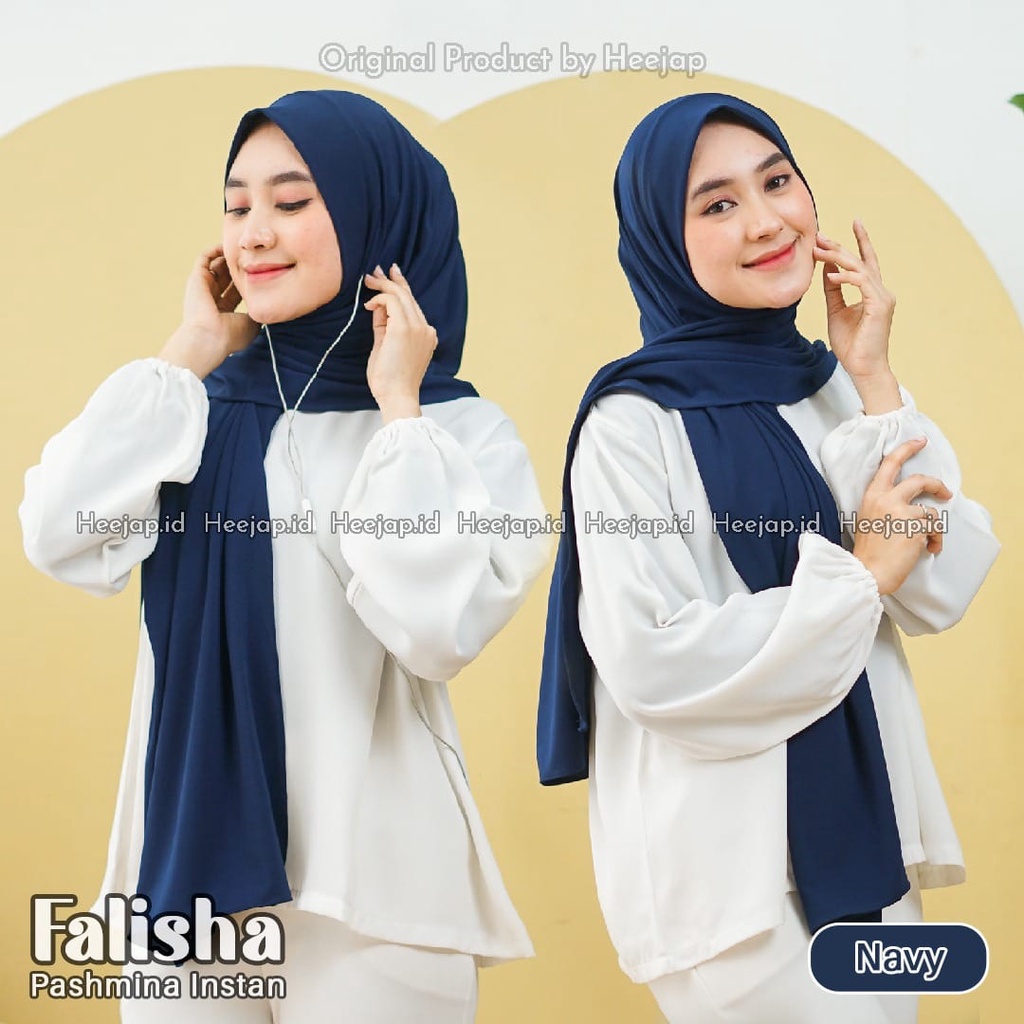 DAILY PREMIUM HIJAB Pashmina Instant - Falisha Heejap - Jersey Super Premium / Adem/ Nyaman - Satuan