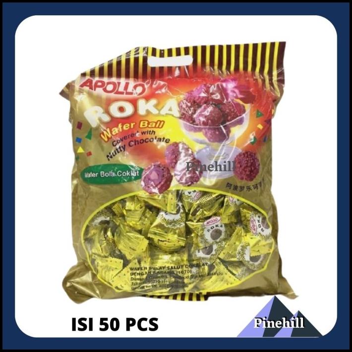 

HOT DEAL APOLLO ROKA REFFIL WAFER BALL CHOCOLATE ISI 50 PCS !!!!!!!