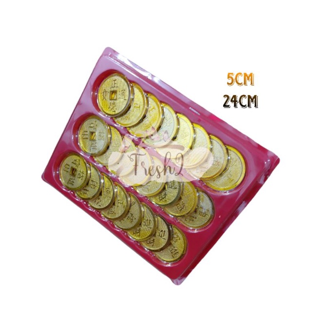 Yun KOIN CINA 4CM DAN 5 CM / KOIN IMLEK EMAS LOGAM / KOIN LOGAM / YENPAO IMLEK / KOIN EMASL