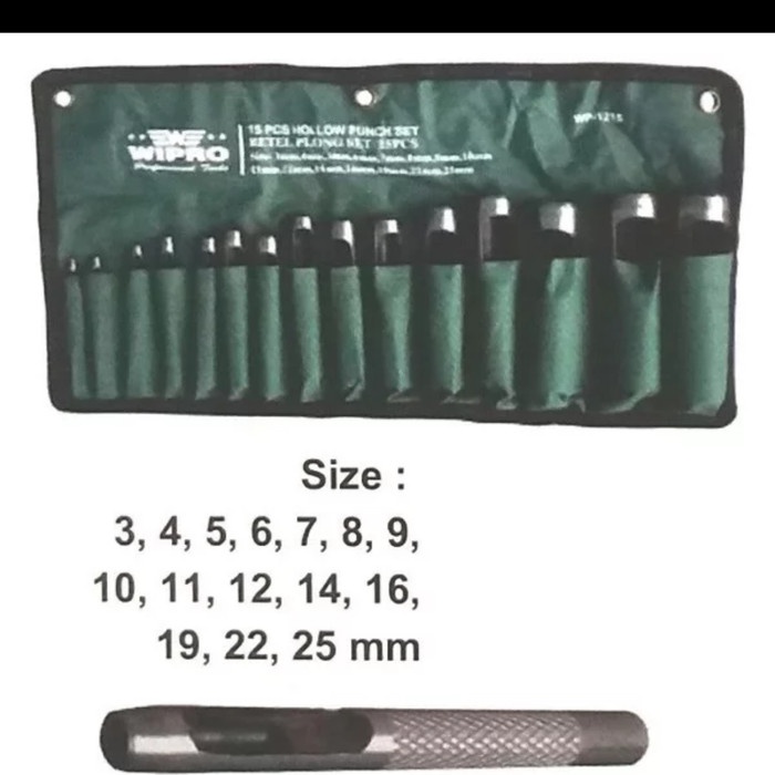 

Promo Hollow Punch / Betel Plong Set 15 Pcs - Wipro Wp1215