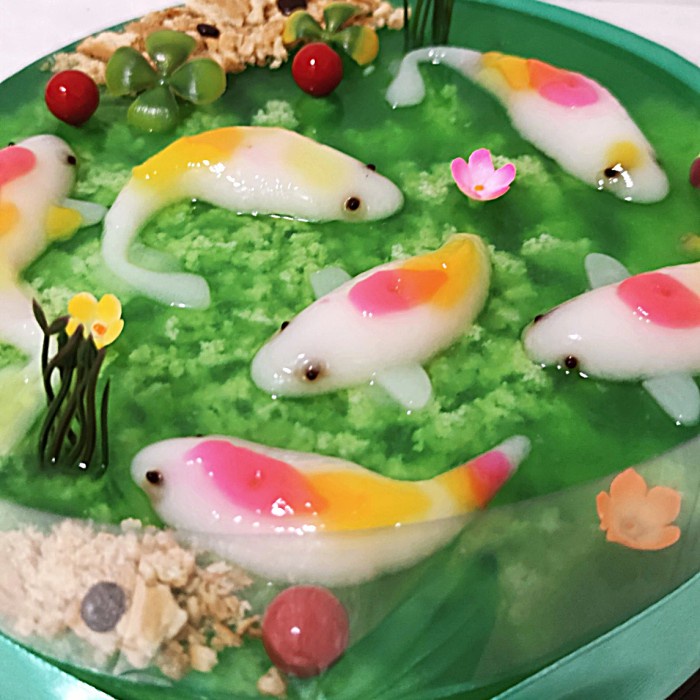 TERLARIS Hampers puding lumut ikan koi/kado ultah birthday/natal/imlek/lebaran