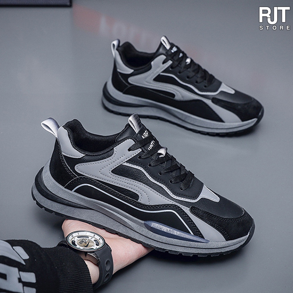 [RedDevil COLLECTION] Sepatu Sneaker Pria Premium - Super Black 033 - RJT Store Sepatu Pria Sneakers