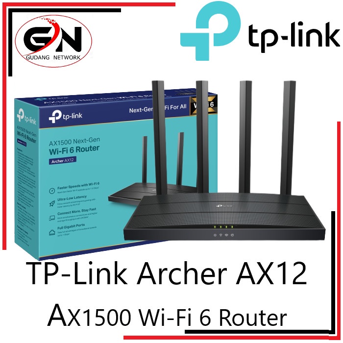 TP-LINK Archer AX12 AX1500 Wi-Fi 6 Router tp-link archer ax12